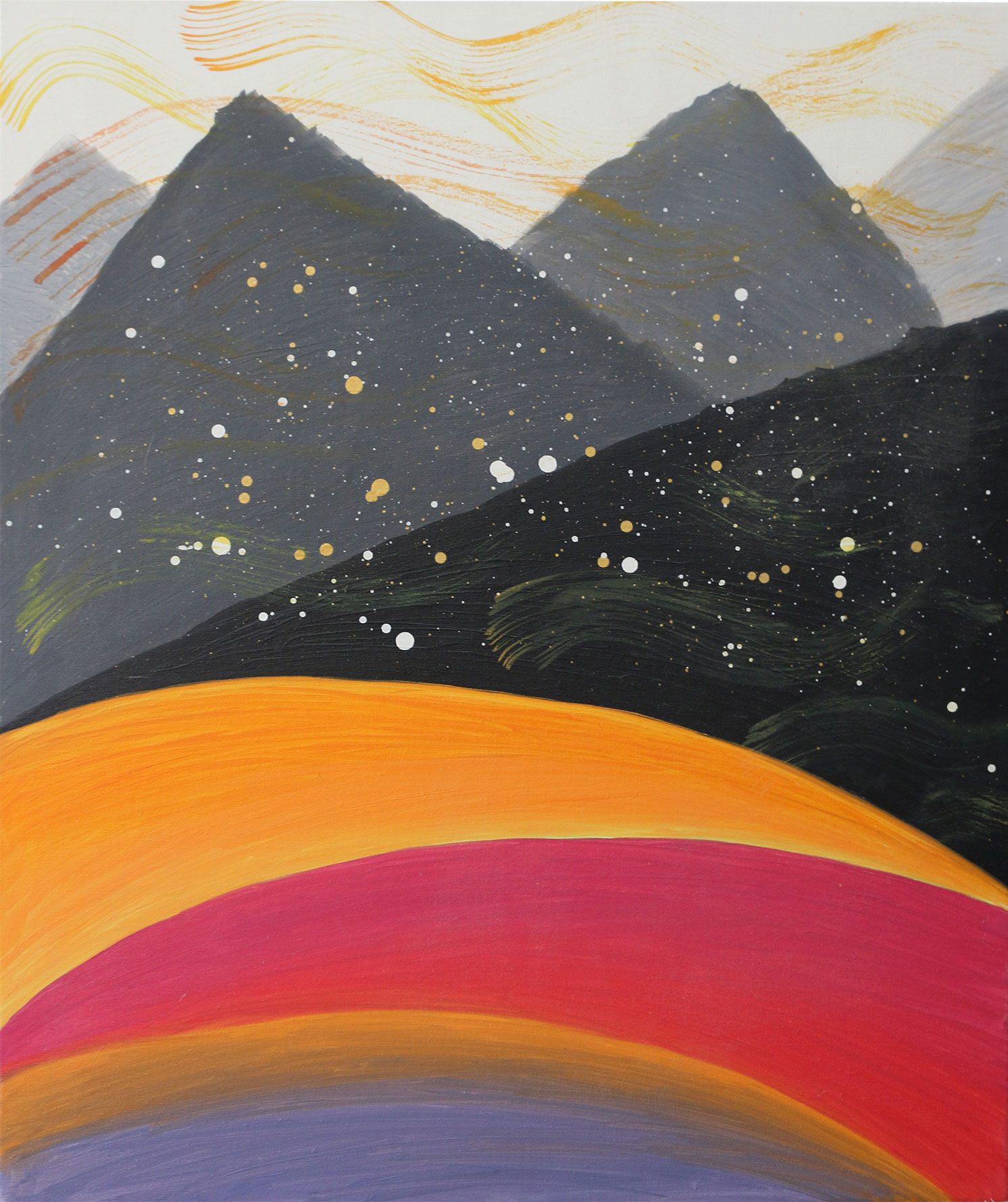 ARTuR artist The painting "From Sorrow to Joy to the State of 'I Don’t Give a Damn!'" (Oil on canvas, 70 cm x 90 cm x 2 cm, 2021)