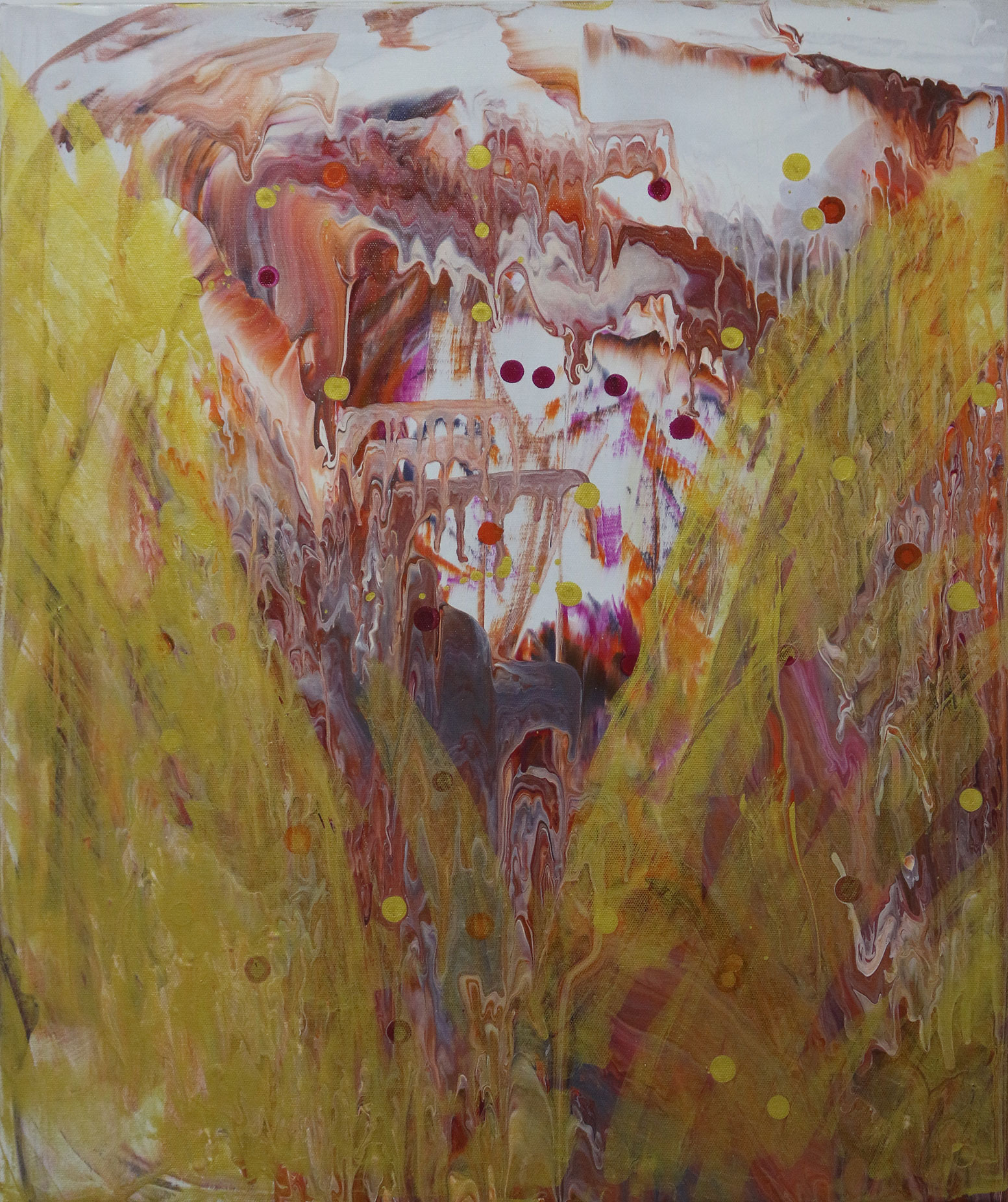ARTuR artist The painting "Memory of Autumn in the Birch Grove of Boiruk in 2020" (acrylic on canvas, 2020, 50 cm x 60 cm x 2 cm)
